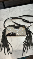 American Darling Leather Fringe Crossbody, 8.5"x4.5"