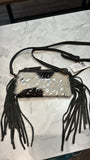 American Darling Leather Fringe Crossbody, 8.5"x4.5"
