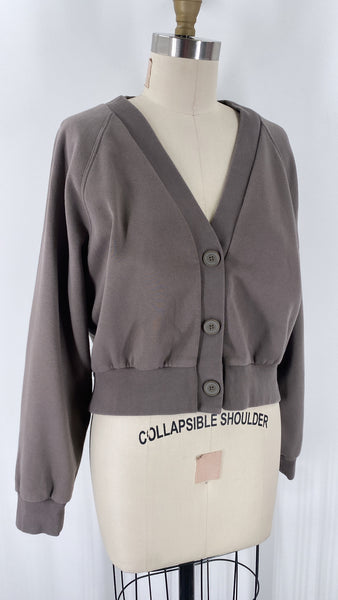 Gap Fleece Cropped Cardigan, M