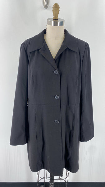 Utex Design Black Belted Jacket, L
