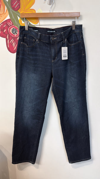 Liz Claiborne Boyfriend Straight Leg Jeans, 10