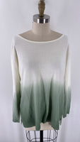 New Linda Anderson Green Ombre Sweater, L