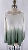 New Linda Anderson Green Ombre Sweater, L