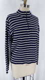 L.L. Bean Blue Stripe Pullover, L Petite