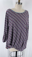 I.N. Studio Stripe Top, 2X