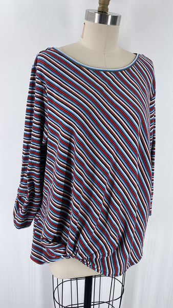 I.N. Studio Stripe Top, 2X