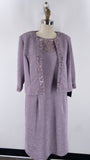 New Brianna Milay 2pc Lavender Dress + Jacket, 14