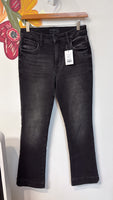 Kut from the Kloth Black Kelsey Ankle Flare Jeans, 0