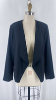 Gloria Vanderbilt Black Blazer Jacket, 10
