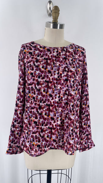 Investments Purple Print Top, M