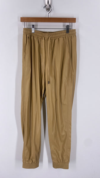 New Stella Luce Faux Leather Joggers, M