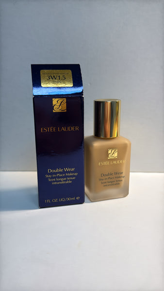 New Estee Lauder Fawn 3W1.5 Double Wear Stay-in-Place Liquid Foundation, 1oz (retail $52)