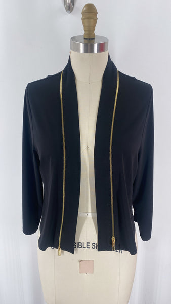 Calvin Klein Black Open Front Jacket, L
