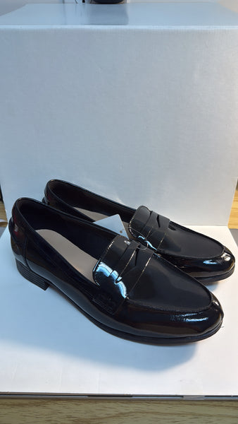 Clarks Black Patent Leather Loafers, 9