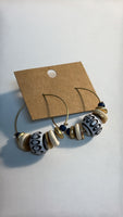 Gold/Blue Earrings