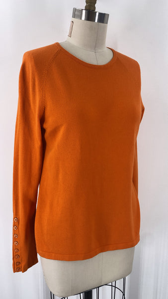 J. McLaughlin Orange Sweater, L