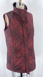 Coldwater Creek Red Zip Front Pocket Vest, M