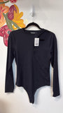 Abercrombie & Fitch Black Bodysuit, L