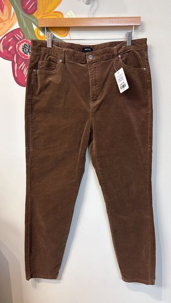 Well Worn Brown Corduroy Jeans, 14
