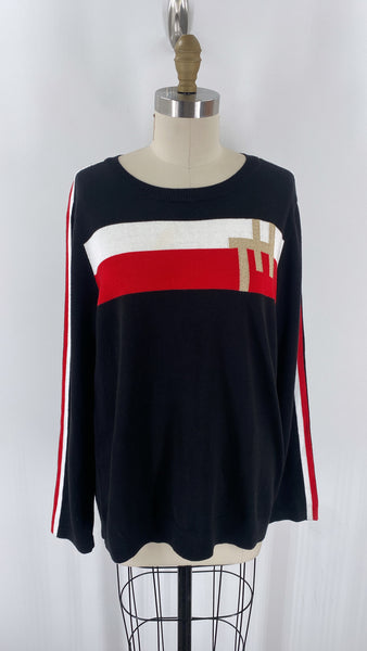 Tommy Hilfiger Black Sweater, XXL