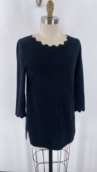 Cable & Gauge Black Tunic Sweater, S