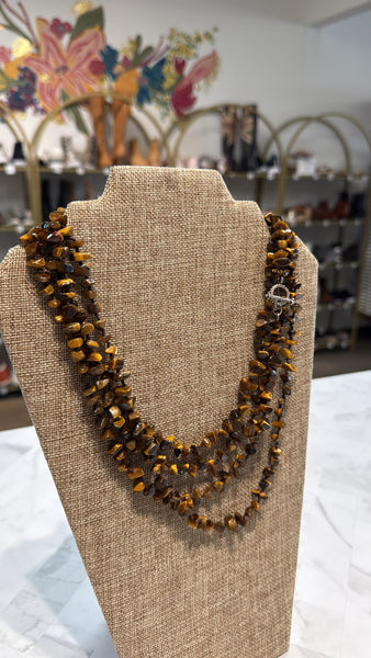 Brown Necklace, 84"