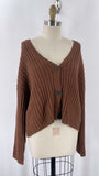 New American Eagle Brown Cardigan, M