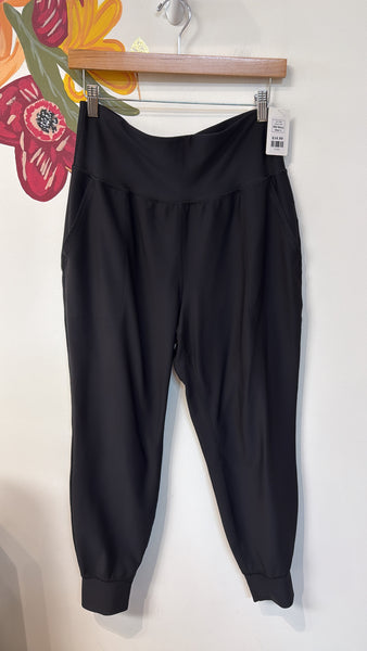 Old Navy Black High Rise Go-Dry Joggers, L