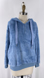 Blue Hoodie Pullover, M