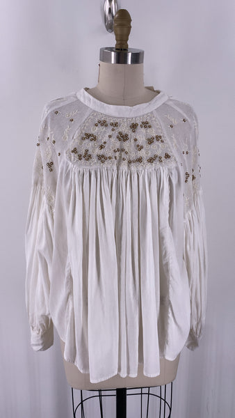 Free People White Top, S