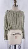 Gianni Bini Pleated Cropped Top, L