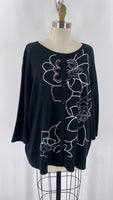 New CJ Banks Black Cardigan, 3X
