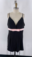 New Fashion Nova Black Bella Bow Mini Dress, 1X