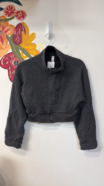 Alo Wool Blend Cropped Jacket, XS