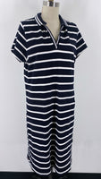 Lands End Blue Stripe Dress, XL