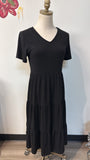 Berydress Black Tiered Dress, S