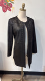 Lena Gabrielle Black Open Front Jacket, 6