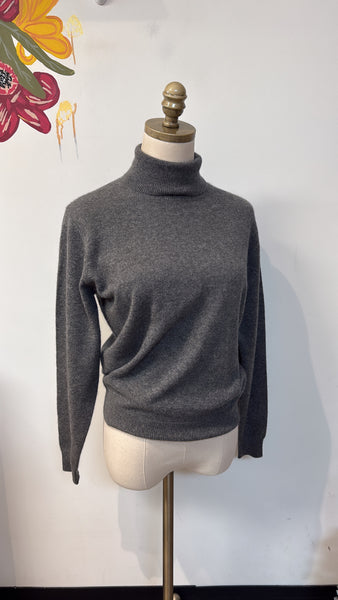 100% Cashmere Gray Sweater, S
