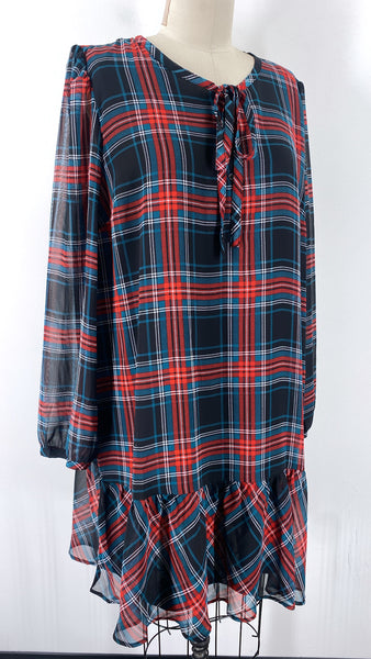 New Draper James Plaid Dress, XL