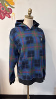 Air Jordan Plaid Hoodie Sweatshirt, M