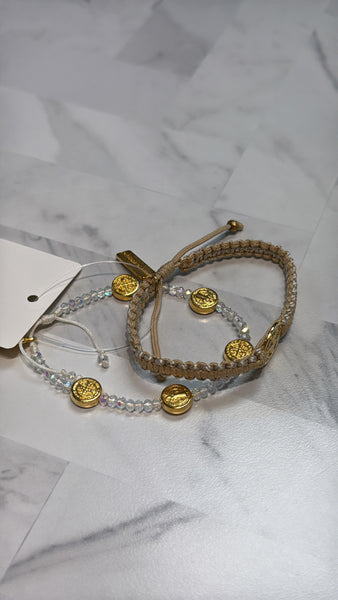 Gratitude My Saint My Hero Bracelets, Set of 2