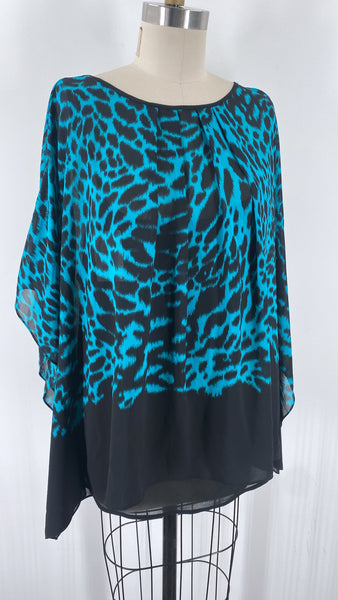 Michael Kors Black Print Top, 1X