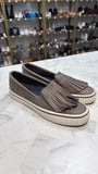 Sperry Gray Leather Loafers, 6
