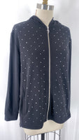 Juicy Couture Black Hoodie Jacket, M