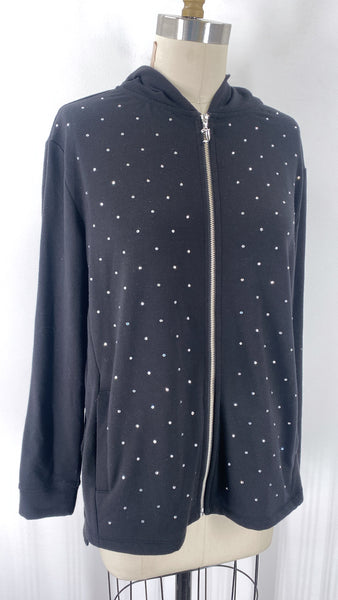 Juicy Couture Black Hoodie Jacket, M