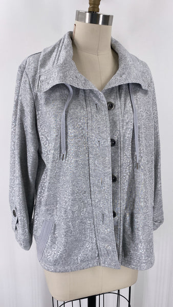 Ruby Rd Silver/Gray Jacket, M