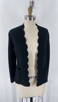 Talbots Black Merino Wool Cardigan, P