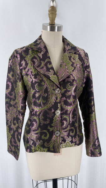 Chico's Purple Print Jacket, S