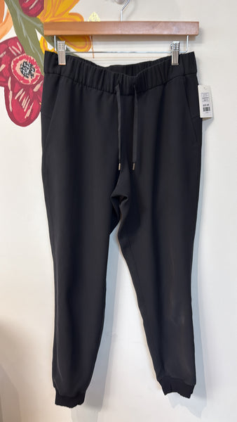 Lululemon Black Drawstring Pocket Athletic Joggers, 6