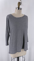Chico's Black Stripe Top, M